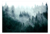 Fototapete - Mountain Forest Dark Green - Vliestapete