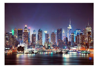 Artgeist Night in New York City Vlies Fototapete | Yourdecoration.de