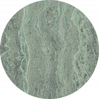 Komar Green Marble Vlies Fototapete 125x125cm Rund | Yourdecoration.de