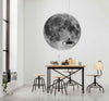 Komar Moon Vlies Fototapete 125x125cm Rund Sfeer | Yourdecoration.de