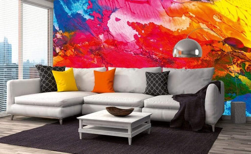 Dimex Abstract Painting Fototapete 375x250cm 5 Bahnen Sfeer | Yourdecoration.nl