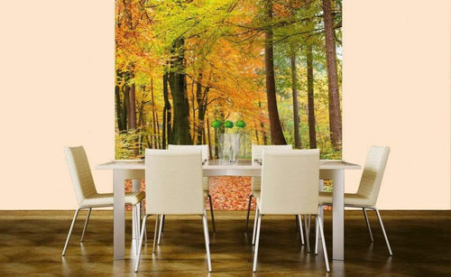 Dimex Autumn Forest Fototapete 225x250cm 3 Bahnen Sfeer | Yourdecoration.nl