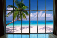 Dimex Beach Window View Fototapete 375x250cm 5 Bahnen | Yourdecoration.de