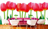Dimex Bed of Tulips Fototapete 375x250cm 5 Bahnen Sfeer | Yourdecoration.nl