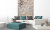 Dimex Beige Leaves Abstract Fototapete 150x250cm 2 bahnen interieur | Yourdecoration.de