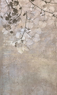 Dimex Beige Leaves Abstract Fototapete 150x250cm 2 bahnen | Yourdecoration.de