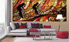 Dimex Bicycle Red Fototapete 375x150cm 5 Bahnen Sfeer | Yourdecoration.nl