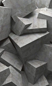 Dimex Concrete Cubes Fototapete 150x250cm 2 Bahnen | Yourdecoration.de