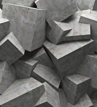 Dimex Concrete Cubes Fototapete 225x250cm 3 Bahnen | Yourdecoration.de