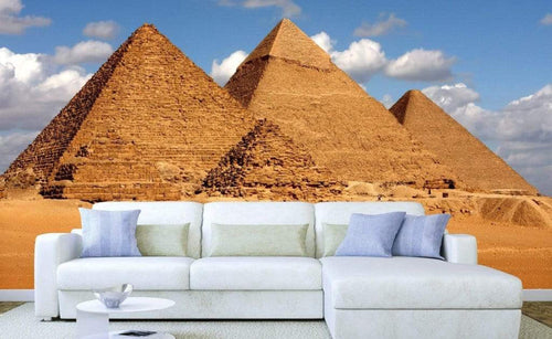 Dimex Egypt Pyramid Fototapete 375x250cm 5 Bahnen Sfeer | Yourdecoration.nl