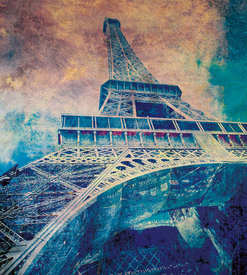 Dimex Eiffel Tower Abstract I Fototapete 225x250cm 3 bahnen | Yourdecoration.de