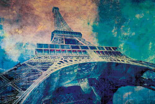 Dimex Eiffel Tower Abstract I Fototapete 375x250cm 5 bahnen | Yourdecoration.de