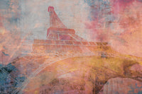 Dimex Eiffel Tower Abstract II Fototapete 375x250cm 5 bahnen | Yourdecoration.de