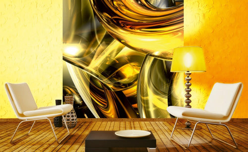 Dimex Golden wires Fototapete 225x250cm 3 Bahnen Interieur | Yourdecoration.de