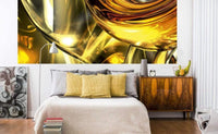 Dimex Golden Wires Fototapete 375x150cm 5 Bahnen | Yourdecoration.de