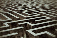 Dimex Labyrinth Fototapete 375x250cm 5 Bahnen | Yourdecoration.de