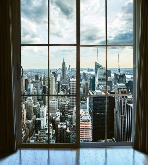 Dimex Manhattan Window View Fototapete 225x250cm 3 Bahnen | Yourdecoration.de