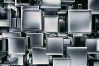 Dimex Metal Cubes Fototapete 375x250cm 5 Bahnen | Yourdecoration.de