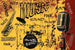 Dimex Music Orange Fototapete 375x250cm 5 Bahnen | Yourdecoration.de