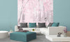 Dimex Pink Forest Abstract Fototapete 225x250cm 3 bahnen interieur | Yourdecoration.de