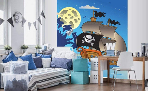 Dimex Pirate Ship Fototapete 225x250cm 3 Bahnen Sfeer | Yourdecoration.de