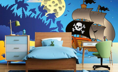 Dimex Pirate Ship Fototapete 375x250cm 5 Bahnen Sfeer | Yourdecoration.de
