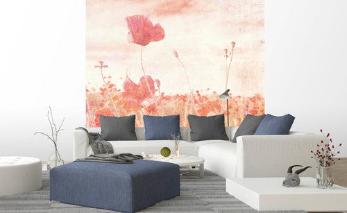 Dimex Poppies Abstract Fototapete 225x250cm 3 bahnen interieur | Yourdecoration.de