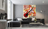 Dimex Red Guitar Fototapete 150x250cm 2 Bahnen Sfeer | Yourdecoration.de