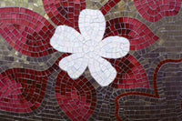 Dimex Red Mosaic Fototapete 375x250cm 5 Bahnen | Yourdecoration.de