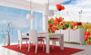 Dimex Red Poppies Fototapete 225x250cm 3 Bahnen Sfeer | Yourdecoration.de