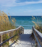 Dimex Sandy Boardwalk Fototapete 225x250cm 3 Bahnen | Yourdecoration.de