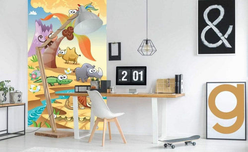 Dimex Savanna Animals Fototapete 150x250cm 2 Bahnen Sfeer | Yourdecoration.de