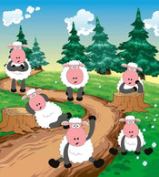 Dimex Sheep Fototapete 225x250cm 3 Bahnen | Yourdecoration.de