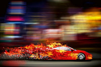 Dimex Speeding Car Fototapete 375x250cm 5 Bahnen | Yourdecoration.de