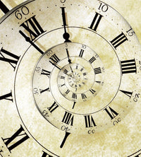 Dimex Spiral Clock Fototapete 225x250cm 3 Bahnen | Yourdecoration.de