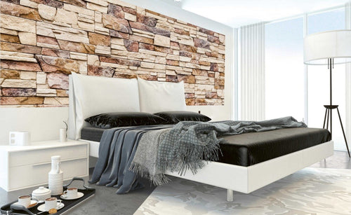 Dimex Stone Wall Fototapete 375x150cm 5 Bahnen Interieur | Yourdecoration.de