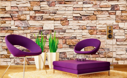 Dimex Stone Wall Fototapete 375x250cm 5 Bahnen Interieur | Yourdecoration.de