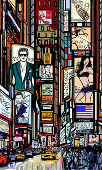 Dimex Times Square Fototapete 150x250cm 2 Bahnen | Yourdecoration.de