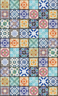 Dimex Vintage Tiles Fototapete 150x250cm 2 Bahnen | Yourdecoration.de