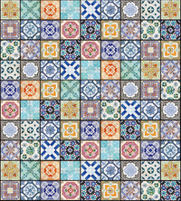 Dimex Vintage Tiles Fototapete 225x250cm 3 Bahnen | Yourdecoration.de