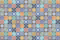 Dimex Vintage Tiles Fototapete 375x250cm 5 Bahnen | Yourdecoration.de