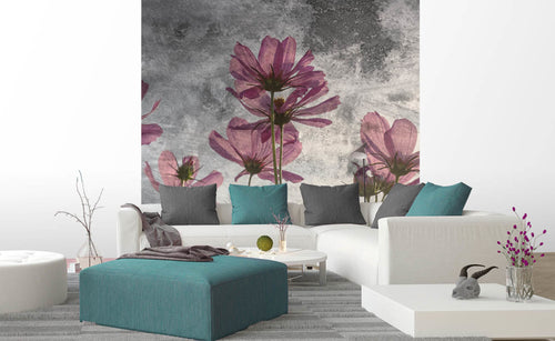 Dimex Violet Flower Abstract Fototapete 225x250cm 3 bahnen interieur | Yourdecoration.de