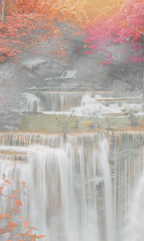 Dimex Waterfall Abstract II Fototapete 150x250cm 2 bahnen | Yourdecoration.de