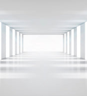 Dimex White Corridor Fototapete 225x250cm 3 Bahnen | Yourdecoration.de