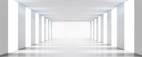 Dimex White Corridor Fototapete 375x150cm 5 Bahnen | Yourdecoration.de