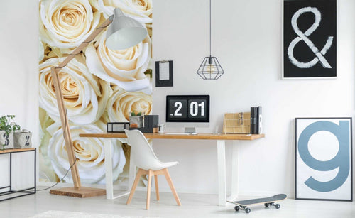 Dimex White Roses Fototapete 150x250cm 2 Bahnen Interieur | Yourdecoration.de