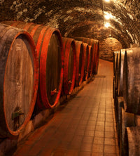 Dimex Wine Barrels Fototapete 225x250cm 3 Bahnen | Yourdecoration.de