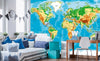 Dimex World Map Fototapete 375x250cm 5 Bahnen Interieur | Yourdecoration.de