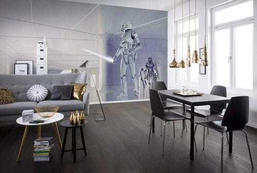 Komar Star Wars Classic RMQ Stormtrooper Hallway Vlies Fototapete 500x250cm 10 bahnen Interieur | Yourdecoration.de