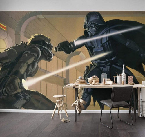 Komar Star Wars Classic RMQ Vader vs Luke Vlies Fototapete 500x250cm 10 bahnen Interieur | Yourdecoration.de